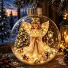 Amazon Lindo Nuevo Diseño Portátil Adorno de Diorama Navideño Decoración de Bola de Navidad