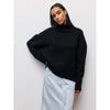 Comercio Exterior Transfronterizo Ropa Europea y Americana Nuevo Amazon Aliexpress Suéter Suelto Cuello Medio Otoño e Invierno Suéter para Mujer
