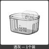 Caja de almacenamiento para cebolletas, jengibre y ajo de cocina, cesta colgante para jengibre y ajo, sin perforaciones, para colgar en la pared, multifuncional, ahorra espacio, transparente.