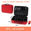 Bolsa cosmética portátil de gran capacidad con espejo, bolsa de almacenamiento de herramientas para artistas del tatuaje y manicuristas, bolsa con compartimentos extraíbles, impermeable