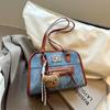 Bolsa Fashion para o Dia a Dia Feminina 2025 Nova Outono Versátil Bolsa de Ombro Axilar Casual Grande Capacidade Pasta Bolsa Tote