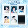 Um Conjunto de 5 Polaroids Autografadas de Celebridades Song Yuqi, Bai Lu e Zhou Shen da Era dos Grupos Jovens