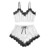 Atacado Europa América Transfronteiriço Mais Vendido Sexy Renda Erótico Lingerie Alças Conjunto de Três Peças Bustier Renda Calcinha