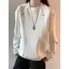 Sudadera deportiva de manga raglán con retazos estilo americano, versátil para otoño, peso pesado, hombro normal, manga larga para hombre, ropa casual para hombre