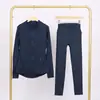 Conjunto de jaqueta com gola alta e calça cropped da marca LULU DF, em estoque, entrega direta, justo, respirável, elástico, com zíper dourado