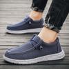 Amazon comercio exterior talla grande mocasines casuales para hombre slip-on zapatos para hombre zapatos de lona de moda zapatos populares para holgazanear para hombre al por mayor