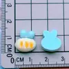 Miniatura Realista Tortuga Pan Pastelería Comida Pasador Goma para el Cabello Uñas Arte DIY Pegamento de Crema Accesorios de Resina
