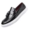 Zapatos de Cuero Transpirables para Hombre Formales de Negocios Slip-on Zapatos de Boda Talla Grande para Hombre Zapatos de Comercio Exterior de Amazon Hombre 251207