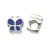 1 Resina Azul Profundo Rhinestone Galvanizado Cuentas de Agujero Grande Populares Europeas y Americanas Pulsera DIY Cuentas Sueltas Cuentas de Hilo Accesorios Venta al por Mayor