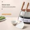 Comércio exterior espátula de silicone para uso doméstico antiaderente 304 aço inoxidável pá de cozinha utensílios de cozinha fritura colher entrega de presente