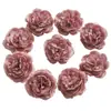 Flores de peônia artificiais com pétalas fofas, flores falsas para decoração de corredor de casamento, acessórios decorativos feitos à mão, flores para decoração de casa