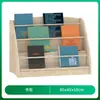 Estantería de Madera Maciza para Niños de Preescolar Gabinete de Almacenamiento Diseño de Área de Lectura para Biblioteca Infantil Estantería con Forma de Castillo Sofá