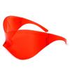Gafas de Sol Populares Transfronterizas Europeas y Americanas de Marco Grande para Mujer Futuristas Y2K Milenio Sin Marco para Ciclismo