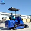 Mini carregadeira de esteira tipo descarregamento frontal direção no local tipo carro móvel flexível empilhadeira pequena
