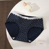Suave y Ceroso 10A Antibacteriano Floral Pequeño Fresco y Dulce Ropa Interior de Niña Transpirable Algodón en la Entrepierna Borde de Encaje Bragas para Mujer