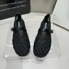 Novidade 2026 Primavera e Verão, Sapatos Baixos Vazados Tecidos, Sapatos Femininos Single Modernos e Estilosos, Sapatos de Rede com Uma Tira, Sapatos Respiráveis