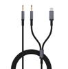 Adaptador de Fone de Ouvido Duplo Apple 3,5 mm Tipo-C para Conversor de Áudio Cabo Adaptador para Celular Adaptador Apple
