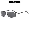 Gafas de Sol Metálicas Modernas Retro Americanas Transfronterizas Estilo Europeo y Americano Millennial Chica Popular Gafas Douyin Gafas de Sol Protección Solar