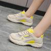 Zapatos Deportivos de Malla Transpirable Estilo Coreano para Mujer 2025 Verano Nuevos Versátiles Combinación de Colores Con Cordones Caña Baja Casuales para Usar al Aire Libre