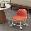 Taburete Giratorio con Respaldo para Uso Doméstico, Adecuado para Apartamentos Pequeños, Silla Móvil para Sala de Estar, Silla Amigable para Niños para Aprender a Caminar, Silla Giratoria