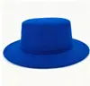 Sombrero Panama de Fieltro de Color Sólido de Invierno Transfronterizo, Sombrero Retro Británico, Sombrero Casual Unisex para Caballero
