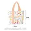 Bolsa de Lona Floral Whisper - Fresca y Elegante, Bolso de Mano de Alto Valor para Estudiantes para la Clase, Bolso de Hombro Versátil para el Viaje Diario