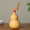 Artesanías de Calabaza Natural Retorcidas a Mano, Exquisitos Adornos de Mano, Estilo Envuelto en Alambre, Decoraciones de Oficina, Artesanías de Calabaza Pequeñas al por Mayor