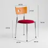 Silla de comedor estilo vintage para uso doméstico, minimalista, lujo ligero, sensación de alta gama, silla con respaldo de madera maciza, estilo francés Bauhaus, silla retro duradera