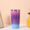 Suministro exclusivo transfronterizo de taza de coche de acero inoxidable de 20 oz, taza aislada al vacío de doble capa 304, taza de hielo para coche, venta al por mayor de fabricante
