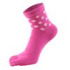 Henan calcetines de cinco dedos calcetines de cinco dedos fábrica venta al por mayor algodón calcetines de cinco dedos fábrica directa nuevo lunares en el tubo