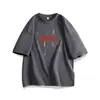 Camiseta Trendy Estilo Americano con Estampado de Estrellas de Colores, Manga Corta para Verano, Diseño para Hombre con Corte Holgado Versátil, Top Casual para Pareja