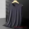 Chaleco de Seda de Hielo para Hombre Deportivo de Verano Transpirable de Secado Rápido Camiseta Fresca sin Mangas Camiseta sin Mangas Calada Chaleco para Sudar