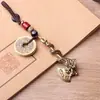 Llavero Colgante Hacha de Dragón y Nube de Latón Puro Regalo Creativo para Decoración de Llavero de Coche