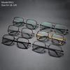 Design Masculino Dinamarquês Linde Mesmo Estilo Titânio Puro 9911 Armação Negócios Alto Padrão Acetato Feminino Ponte Dupla Óculos Feitos à Mão