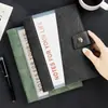 Cuaderno de Hojas Sueltas Piel de Vaca A5 Aspecto de Alta Gama Negocio Simple Engrosado Piel Suave Oficina Línea Horizontal Diario Personalización
