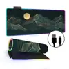 Alfombrilla de ratón luminosa RGB para Gaming E-Sports Pad para teclado Transfronterizo Estilo nacional Engrosada Pad para escritorio de oficina LED Colorida Tamaño Grande