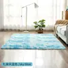 Alfombra para sala de estar de seda y lana teñida anudada, de pelo largo, en stock, cobertura completa de área grande, manta suave para cabecera de dormitorio, venta al por mayor transfronteriza