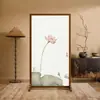 Divisória de Tela em Novo Estilo Chinês, Decoração Simples para Hall de Entrada e Sala de Estar, Tela de Arte em Tecido para Uso Doméstico, Tela de Barreira Artística