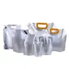 Bolsas con Boquilla de Papel de Aluminio, Bolsas para Llevar Sopa, Bolsas de Pie para Líquidos Ricos en Hidrógeno, Bolsas de Papel de Aluminio de Grado Alimenticio para Venta al por Mayor Transfronteriza