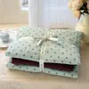 Juego Sencillo de Gasa con Fruncidos de Cuatro Piezas Juego de Tres Piezas Rayado para Dormitorio de Estudiantes Buena Calidad Funda de Edredón Individual Ropa de Cama Cómoda para Cama Doble
