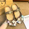 Zapatos de ballet con estampado de lunares estilo Ins, leopardo KT, accesorios para DIY, dijes de zapatos de moda y versátiles, hebillas decorativas para zapatos con agujeros