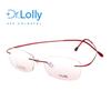 DR.LOLLY gafas sin montura ultraligeras de titanio puro gafas anti luz azul montura de gafas Danyang anti-radiación gafas color rubor
