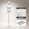 Loja de roupas manequim preto branco adereços manequim feminino de meio corpo manequim de vitrine de loja de roupas feminina suporte de exibição manequim corpo inteiro