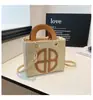 Bolsa de Ombro Grande Capacidade para o Trabalho 2025 Novo Estilo Casual Cor Contrastante Estilo Nicho Coreano Bolsa Quadrada Pequena