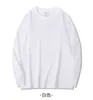 Camiseta Masculina Pesada para Outono e Inverno 500g com Cordão e Manga Longa, Blusa Masculina de Manga Longa com Gola Redonda e Ombros Caídos, Camisa Base para Roupa Externa