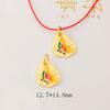 Shajin Alta Preservación del Color Accesorios del Dios de la Riqueza de Cinco Vías Accesorios Colgantes de Mariposa Pulsera de Cuentas Hecha a Mano Collar de Cuentas