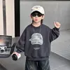 Sudadera con Capucha de Terciopelo para Bebé Niño Otoño/Invierno 2026 Nuevo Estilo Coreano Elegante Ropa Interior de Niños de Una Pieza Top de Terciopelo Primavera/Otoño
