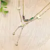 Accesorios de Moda de Alta Gama para Mujer, Colgantes de Acero Inoxidable, Collares Personalizados, Estilo Lujo Ligero, Joyería de Nicho, Disponibles en Stock