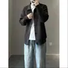 Atuendo Coreano Maduro y Sofisticado: Chaqueta de Punto Cardigan Negra con Cuello Solapa para Hombre, Ropa de Primavera y Otoño, Suéter Casual de Alta Gama