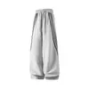 Pantalones Rayados de Marca de Moda para Hombre Primavera y Otoño Sueltos Rectos de Pierna Ancha Pantalones Casuales Combinan con Todo